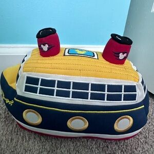 Retired Disney Cruise Line Cruise Ship Plush Boat Mickey Mouse Nautical Sea